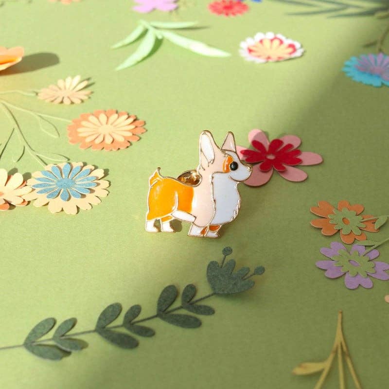 Corgi Pin Brooch