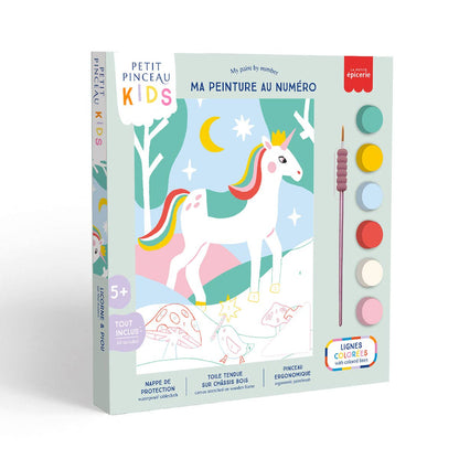 Paint By Number Kit - Little Brush Kids Unicorn and Piou