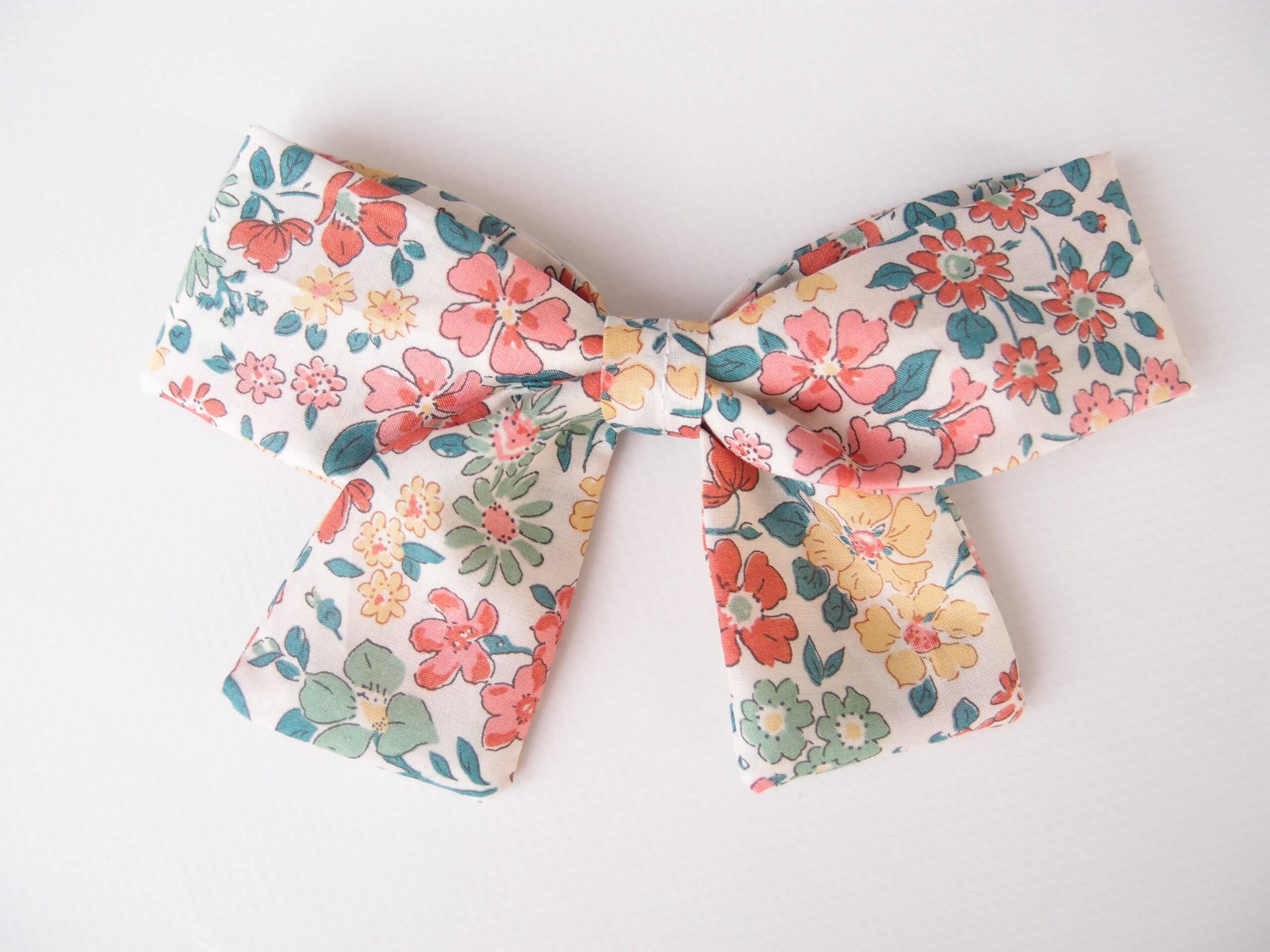 Girl Hair Bow Annabelle Floral