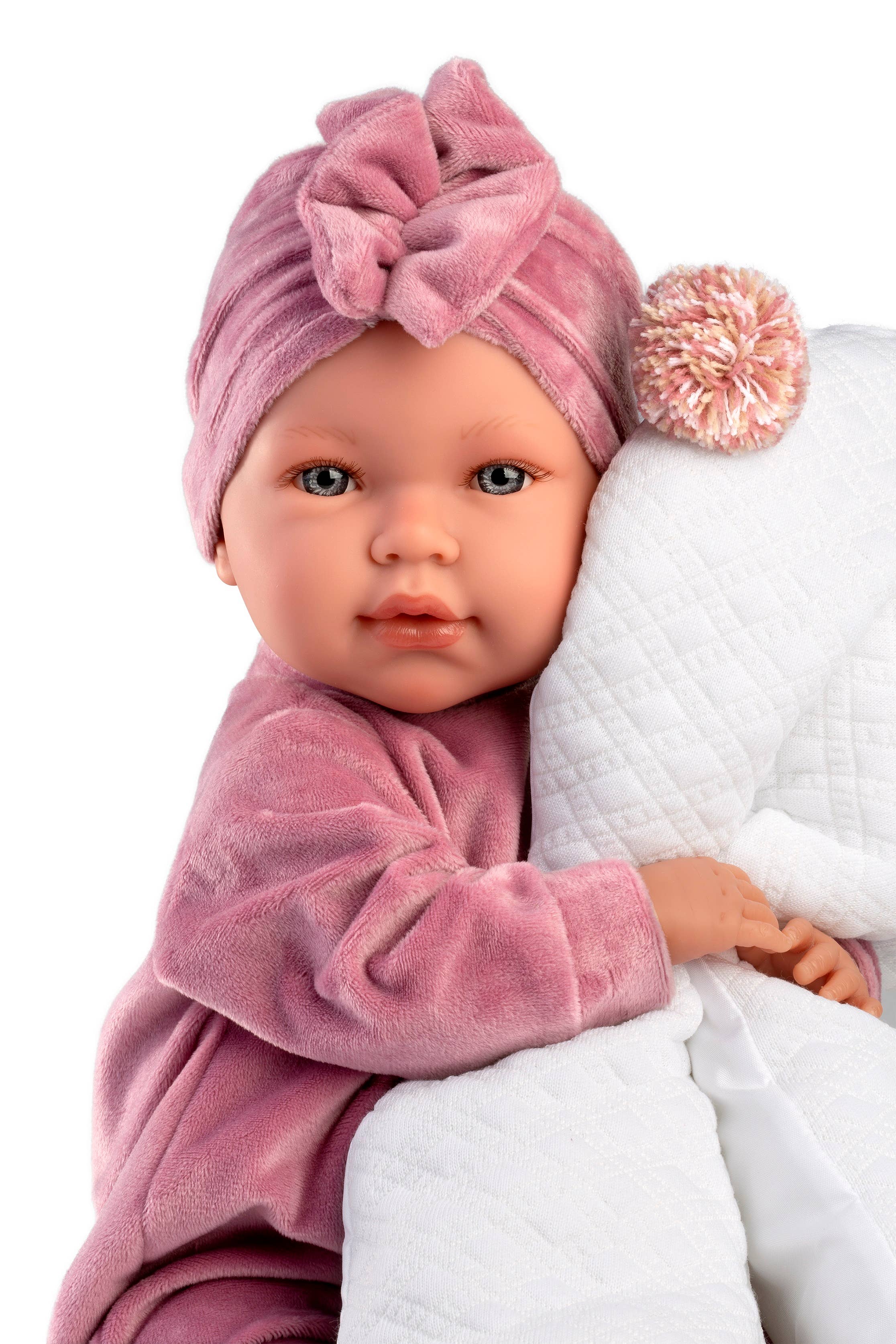 16.5" Articulated Newborn Doll Addison with Cushion