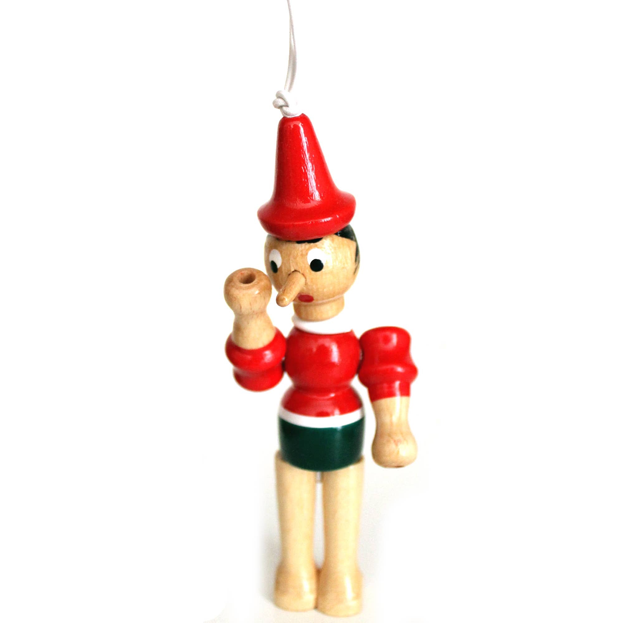 Pinocchio Classic Wooden Toy Figures, Handmade, Vintage