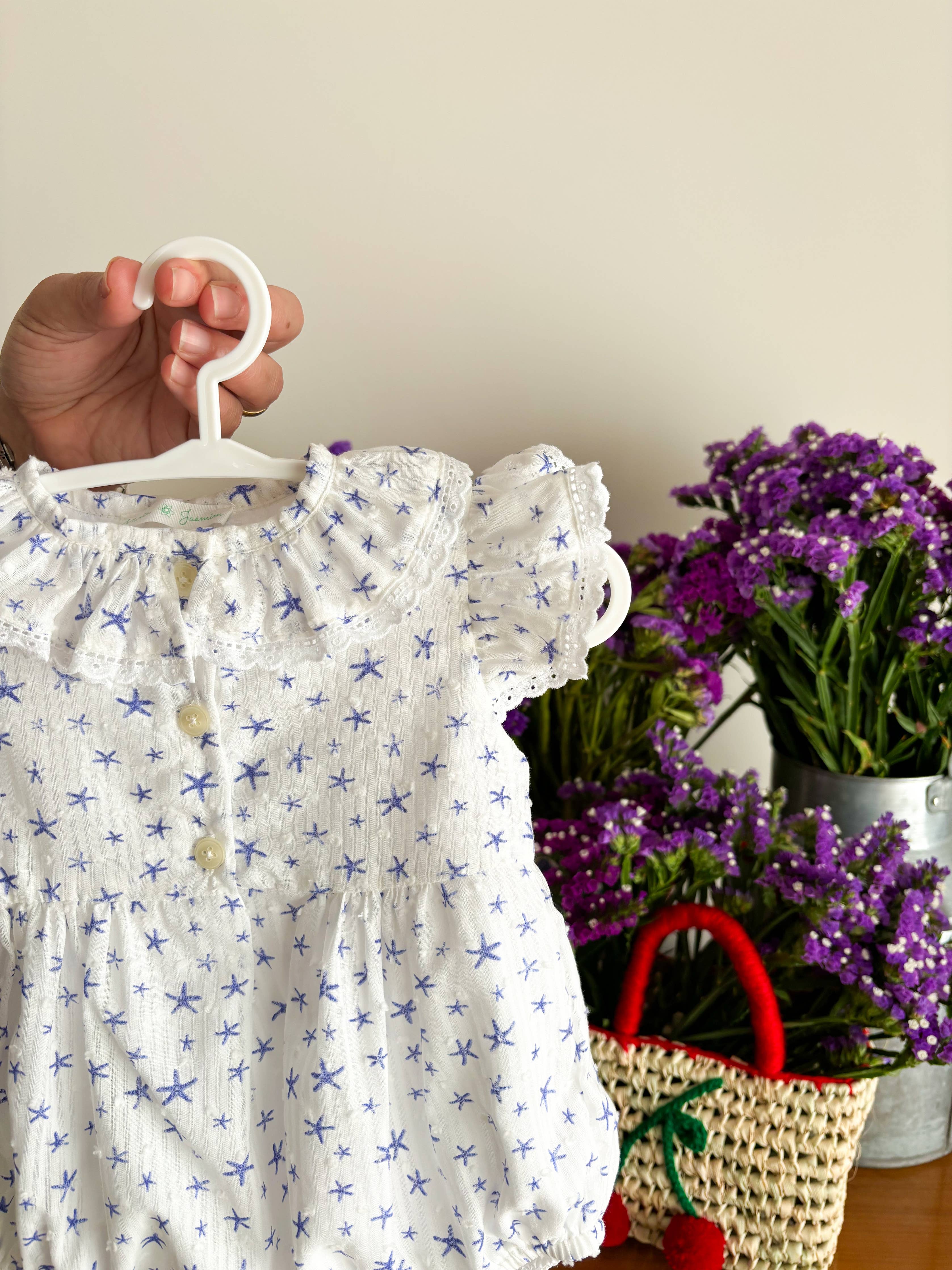 Summer Starfish Bubble Romper