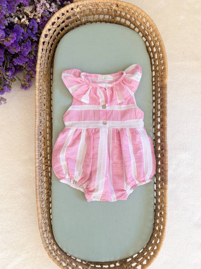 Candy Pink Bubble Romper