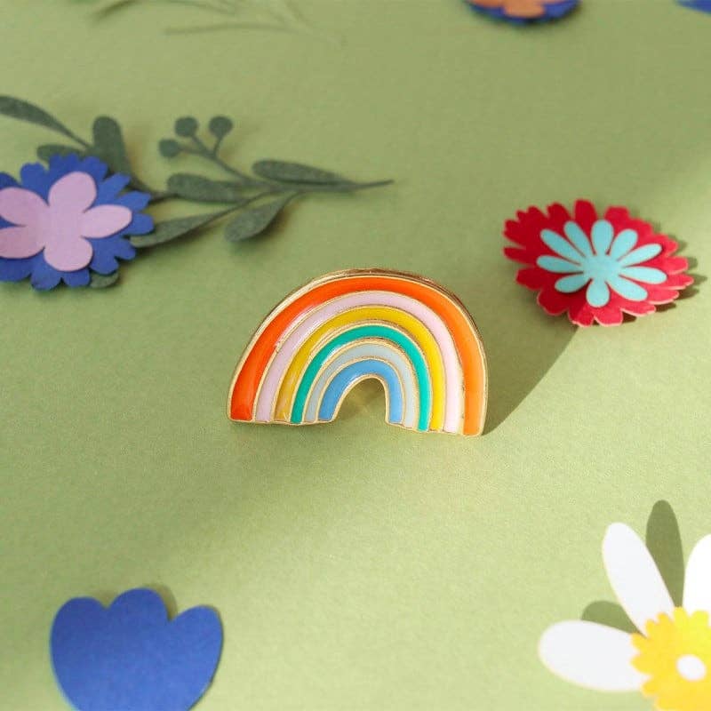 Rainbow Pin Brooch